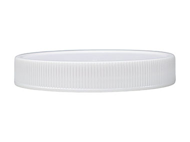 70/400 Finish, White, Caps, Fine Ribbed, Matte Top, Stacking Ring, Pulp/HS Lnr