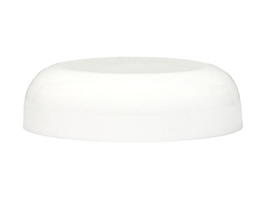 58/400 Finish, White, Caps, Smooth, Dome Style, Hs Lnr