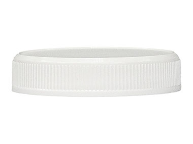 53/400 Finish, White, Caps, Fine Ribbed, Matte Top, Linerless
