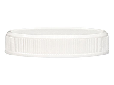 58/400 Finish, White, Caps, Fine Ribbed, Matte Top, Linerless