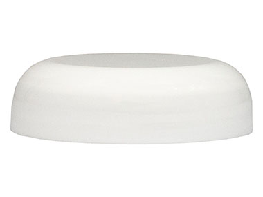 53/400 Finish, White, Caps, Smooth, Dome Style, HS Lnr