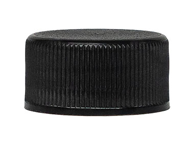 18/400 Finish, Black, Caps, Fine Ribbed, Foam Liner, Stipple Top