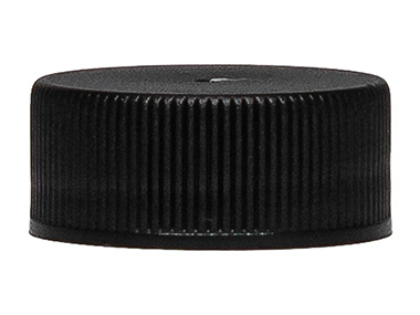 24/400 Finish, Black, Caps, Fine Ribbed, Matte Top, PS Lnr