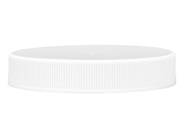 58/400 Finish, White, Caps, Fine Ribbed, Smooth Top, Foam Lnr