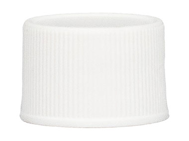 20/410 Finish, White, Caps, Fine Ribbed, Smooth Top, Plug Seal