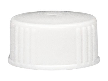 22/400 Finish, White, Caps, Ribbed, Smooth Top, Cone Lnr
