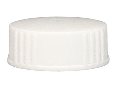 28/400 Finish, White, Caps, Ribbed, Smooth Top, Cone Lnr