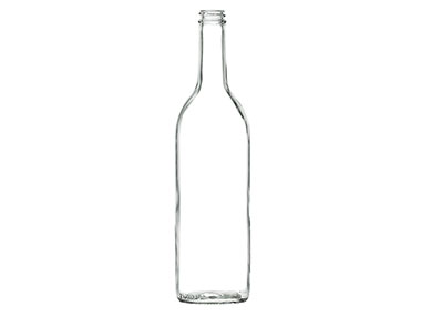750 mL, 28/400 Finish, Flint, Bottles, Glass, Liquor Style Round