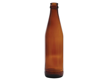 12 oz., 28mm Crown Finish, Amber, Bottles, Glass, Beverage Style Round