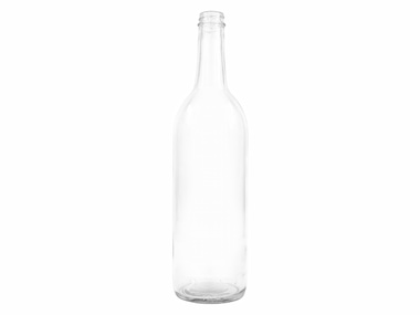 750 mL, 28/400 Finish, Flint, Bottles, Glass, Liquor Style Round