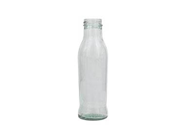 10 oz., 38mm 3 Lug Finish, Flint, Bottles, Glass, Beverage Style Round