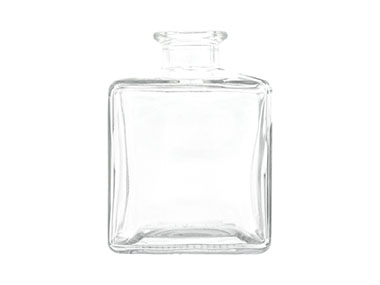 4 oz., Cork Finish, Flnt, Bottles, Glass, Square, Cork Finish