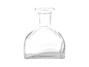 150 mL, Cork Finish, Flint, Bottles, Glass, Squat Tapered Square, Reed Diffuser Style