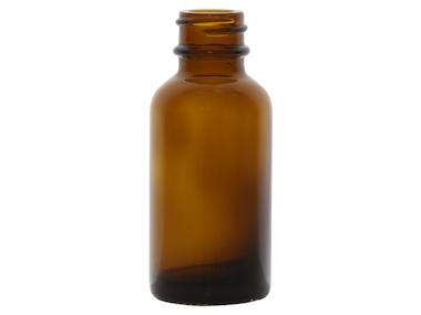 1 oz., 20/400 Finish, Amber, Bottles, Glass, Boston Round