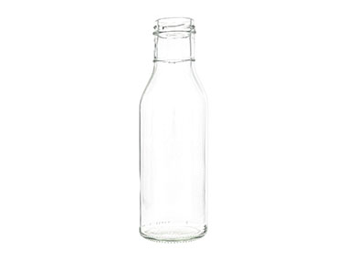 12 oz., 38mm 3 Lug Finish, Flint, Bottles, Glass, Sauce Style Round