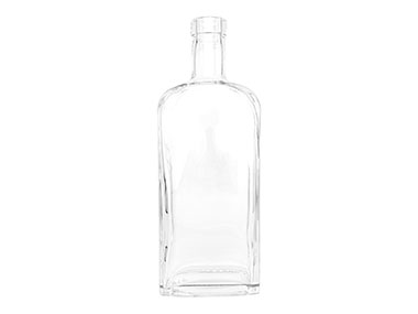 750 mL, Cork Finish, Flint, Bottles, Glass, Liquor Style Oblong