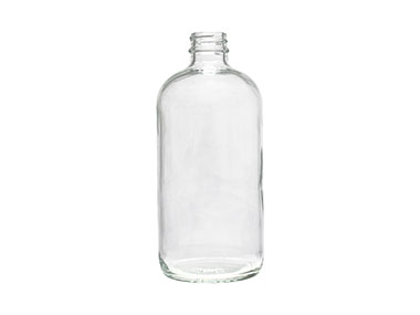 16 oz., 28/400 Finish, Flint, Bottles, Glass, Boston Round