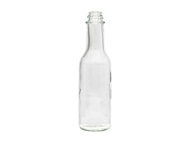 5 oz., 24/414 Finish, Flint, Bottles, Glass, Woozy Style Round, Label Panel