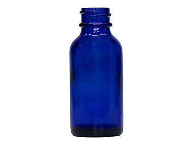 1 oz., 20/400 Finish, Cobalt Blue, Bottles, Glass, Boston Round
