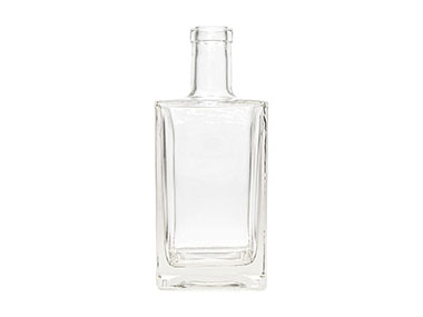 700 mL, Cork Finish, Flint, Bottles, Glass, Liquor Style Square