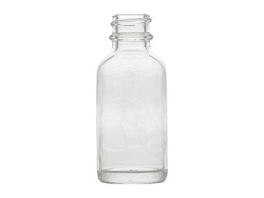 1 oz., 20/400 Finish, Flint, Bottles, Glass, Boston Round
