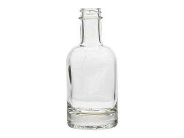 200 mL, 28/400 Finish, Flint, Bottles, Glass, Round (Nocturne), Long Neck, Heavy Base