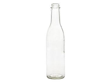 12 oz., 28/400 Finish, Flint, Bottles, Glass, Sauce Style Round