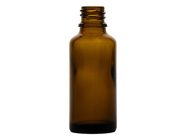 30 mL, 18mm TE Finish, Amber, Bottles, Glass, Boston Round