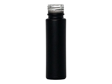10 mL, 16mm Finish, Black, Bottles, Glass, Cylinder Round