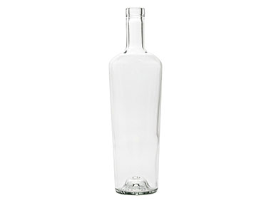 700 mL, Cork Finish, Flint, Bottles, Glass, Reverse Tapered Round