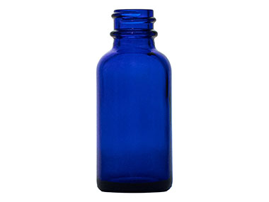 1 oz., 20/400 Finish, Cobalt Blue, Bottles, Glass, Boston Round