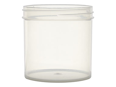 6 oz., 70/400 Finish, Natural, Jars, PET, Straight Sided, Single Wall Round