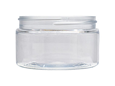 4 oz., 70/400 Finish, Clear, Jars, PET, Single Wall Round