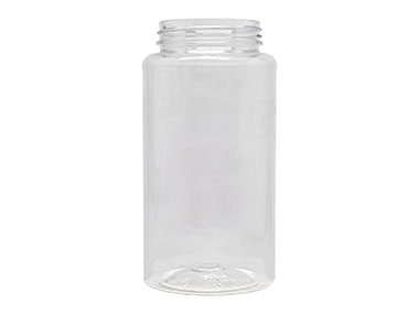 20 oz., 63/485 Finish, Clear, Jars, PET, Cylinder Round, Spice Style