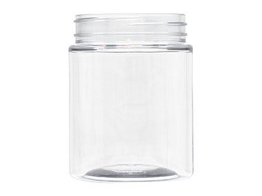 12 oz., 70/400 Finish, Clear, Jars, PET, Straight Sided, Single Wall Round