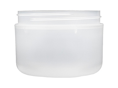 200 mL, 89/400 Finish, Frosted, Jars, PP, Double Wall Round, Round Base