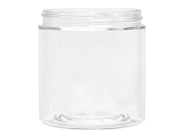 8 oz., 70/400 Finish, Clear, Jars, PET, Straight Sided, Single Wall Round