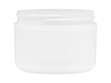 8 oz., 89/400 Finish, Natural, Jars, PP, Double Wall Round, Round Base