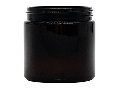 4 oz., 58/400 Finish, Amber, Jars, PET, Straight Sided, Single Wall Round