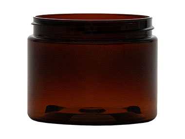 6 oz., 70/400 Finish, Amber, Jars, PET, Straight Sided, Single Wall Round