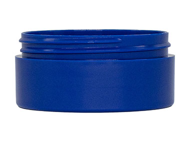 2 oz., 70/400 Finish, Blue, Jars, PP, Thick Wall Round, Low Profile