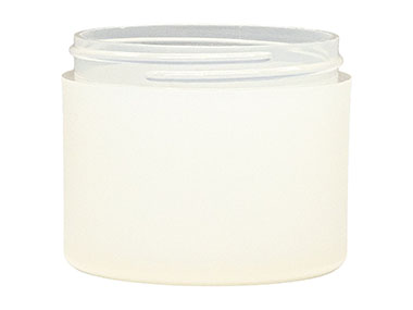 4 oz., 70/400 Finish, Frosted, Jars, PP, Thick Wall Round