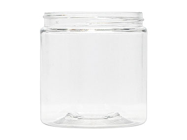 8 oz., 70/400 Finish, Clear, Jars, PET, Straight Sided, Single Wall Round