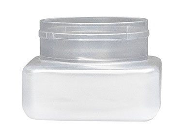 3 oz., 53mm Finish, Frosted, Jars, PET, Single Wall Square