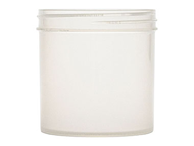 6 oz., 70/400 Finish, Natural, Jars, PP, Straight Sided, Single Wall Round