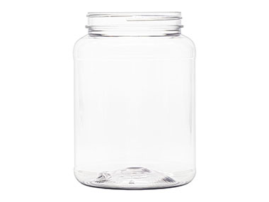 84 oz., 110/400 Finish, Clear, Jars, Pet, Round
