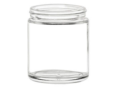 6 oz., 63/400 Finish, Flint, Jars, Glass, Round