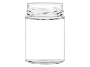 9 oz., 70mm 4 Lug Finish, Flint, Jars, Glass, Round
