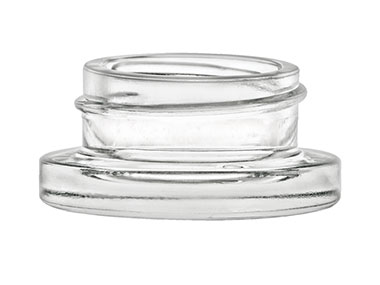 9 mL, 38/400 Finish, Flint, Jars, Glass, Round
