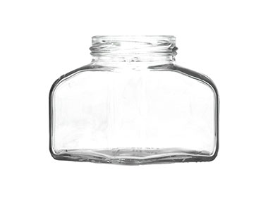 228 mL, 58mm 4 Lug Finish, Flint, Jars, Glass, Oval, Two Flat Panels
